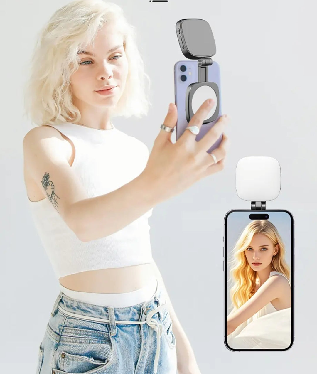 Mini Ring Light Portable avec Support Universel pour Smartphone
